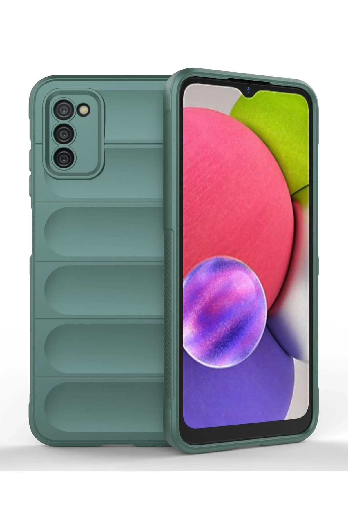newface-samsung-galaxy-a03s-kilif-optimum-silikon-koyu-yesil-default Uray store Samsung Galaxy A03S Kılıf Optimum Silikon - Koyu Yeşil - Görsel 1