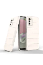 Uray store Samsung Galaxy A03S Kılıf Optimum Silikon - Krem - Görsel 2
