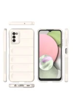 Uray store Samsung Galaxy A03S Kılıf Optimum Silikon - Krem - Görsel 3
