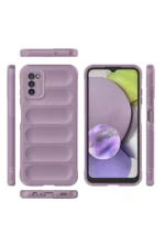 Uray store Samsung Galaxy A03S Kılıf Optimum Silikon - Mor - Görsel 3