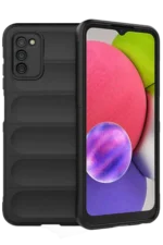 Uray store Samsung Galaxy A03S Kılıf Optimum Silikon - Siyah