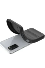 Uray store Samsung Galaxy A03S Kılıf Optimum Silikon - Siyah - Görsel 3