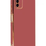 Uray store Samsung Galaxy A03S Kılıf Volet Silikon - Kırmızı