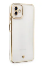 Uray store Samsung Galaxy A04 Kılıf Liva Lens Silikon - Beyaz