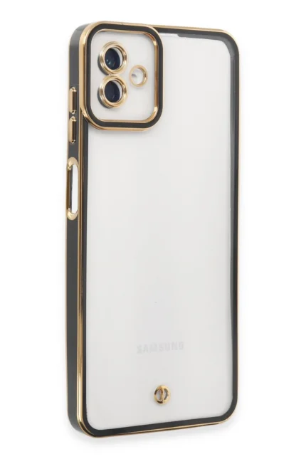 Uray store Samsung Galaxy A04 Kılıf Liva Lens Silikon - Siyah