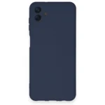 Uray store Samsung Galaxy A04 Kılıf Nano içi Kadife Silikon - Lacivert