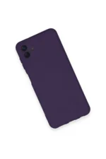 Uray store Samsung Galaxy A04 Kılıf Nano içi Kadife Silikon - Mor - Görsel 3