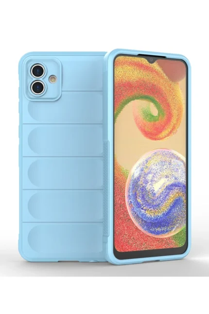 Uray store Samsung Galaxy A04 Kılıf Optimum Silikon - Sky Blue