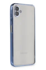 Uray store Samsung Galaxy A04 Kılıf Razer Lensli Silikon - Açık Mavi