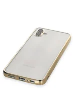 Uray store Samsung Galaxy A04 Kılıf Razer Lensli Silikon - Gold - Görsel 4