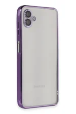 Uray store Samsung Galaxy A04 Kılıf Razer Lensli Silikon - Mor