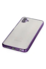Uray store Samsung Galaxy A04 Kılıf Razer Lensli Silikon - Mor - Görsel 4