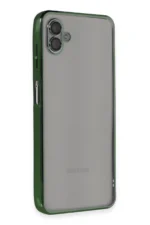Uray store Samsung Galaxy A04 Kılıf Razer Lensli Silikon - Yeşil