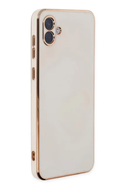 Uray store Samsung Galaxy A04 Kılıf Volet Silikon - Beyaz