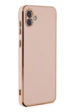 Uray store Samsung Galaxy A04 Kılıf Volet Silikon - Pembe