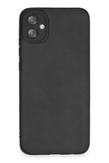 Uray store Samsung Galaxy A04E Kılıf Loop Deri Silikon - Siyah