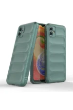 Uray store Samsung Galaxy A04E Kılıf Optimum Silikon - Koyu Yeşil - Görsel 2