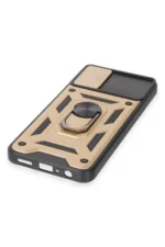 Uray store Samsung Galaxy A04E Kılıf Pars Lens Yüzüklü Silikon - Gold - Görsel 5