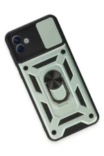 Uray store Samsung Galaxy A04E Kılıf Pars Lens Yüzüklü Silikon - Yeşil - Görsel 3