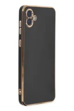 Uray store Samsung Galaxy A04E Kılıf Volet Silikon - Siyah - Görsel 2