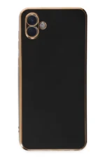 Uray store Samsung Galaxy A04E Kılıf Volet Silikon - Siyah