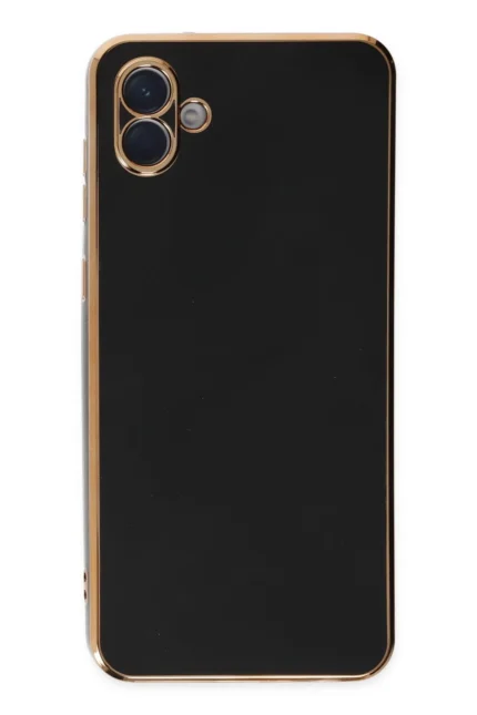 Uray store Samsung Galaxy A04E Kılıf Volet Silikon - Siyah