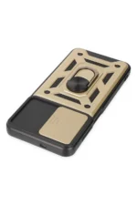 Uray store Samsung Galaxy A04S Kılıf Pars Lens Yüzüklü Silikon - Gold - Görsel 5