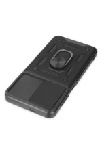 Uray store Samsung Galaxy A04S Kılıf Pars Lens Yüzüklü Silikon - Siyah - Görsel 5
