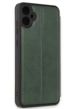 Uray store Samsung Galaxy A05 Kılıf Flip Cover - Koyu Yeşil - Görsel 2