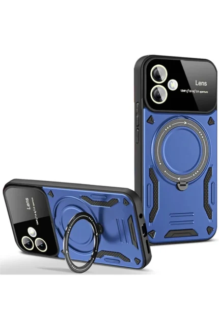Uray store Samsung Galaxy A05 Kılıf Joy Lens Standlı Kapak - Lacivert