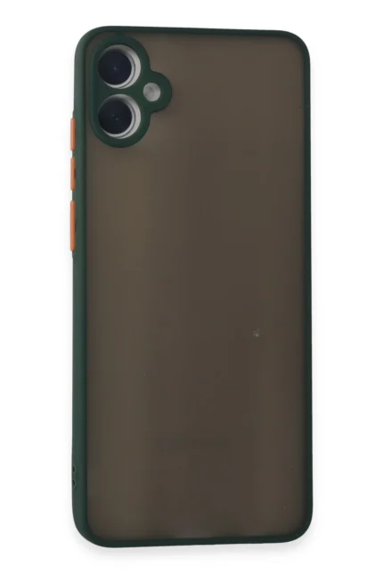 Uray store Samsung Galaxy A05 Kılıf Montreal Silikon Kapak - Yeşil