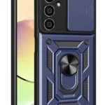 Uray store Samsung Galaxy A05 Kılıf Pars Lens Yüzüklü Silikon - Lacivert