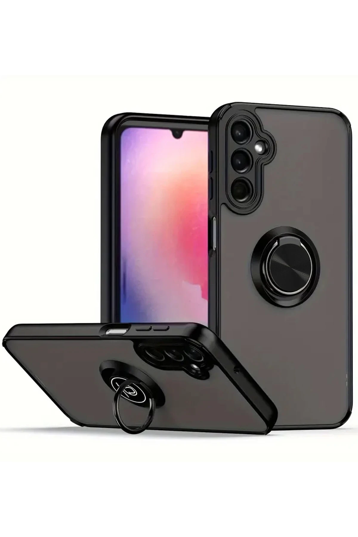 newface-samsung-galaxy-a05s-kilif-montreal-yuzuklu-silikon-kapak-siyah-default Uray store Samsung Galaxy A05S Kılıf Montreal Yüzüklü Silikon Kapak - Siyah - Görsel 1