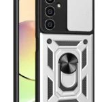 Uray store Samsung Galaxy A05S Kılıf Pars Lens Yüzüklü Silikon - Gümüş