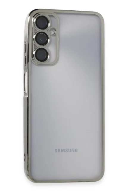 Uray store Samsung Galaxy A05S Kılıf Razer Lensli Silikon - Gümüş