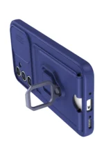 Uray store Samsung Galaxy A05S Kılıf Zuma Kartvizitli Yüzüklü Silikon - Lacivert - Görsel 3