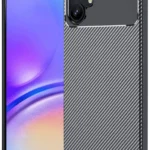 Uray store Samsung Galaxy A06 Kılıf Auto Focus Karbon Kapak - Siyah