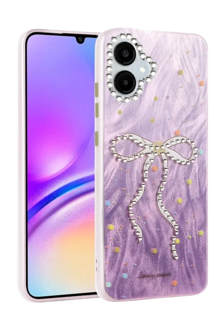 Uray store Samsung Galaxy A06 Kılıf Blade Aynalı Desenli Kapak - Desen 1