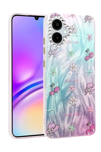 Uray store Samsung Galaxy A06 Kılıf Blade Aynalı Desenli Kapak - Desen 4