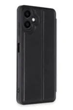 Uray store Samsung Galaxy A06 Kılıf Flip Cover - Siyah - Görsel 2