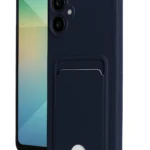 Uray store Samsung Galaxy A06 Kılıf Kelvin Kartvizitli Silikon - Lacivert