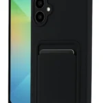 Uray store Samsung Galaxy A06 Kılıf Kelvin Kartvizitli Silikon - Siyah