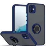 Uray store Samsung Galaxy A06 Kılıf Montreal Yüzüklü Silikon Kapak - Lacivert