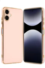 Uray store Samsung Galaxy A06 Kılıf Volet Silikon - Pembe