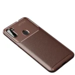 Uray store Samsung Galaxy A11 Kılıf Auto Focus Karbon Kapak - Kahverengi