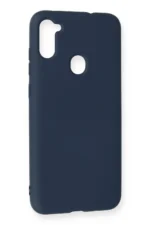 Uray store Samsung Galaxy A11 Kılıf Nano içi Kadife Silikon - Lacivert - Görsel 2