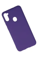 Uray store Samsung Galaxy A11 Kılıf Nano içi Kadife Silikon - Mor - Görsel 2