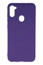 Uray store Samsung Galaxy A11 Kılıf Nano içi Kadife Silikon - Mor