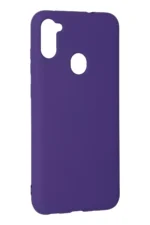 Uray store Samsung Galaxy A11 Kılıf Nano içi Kadife Silikon - Mor - Görsel 3