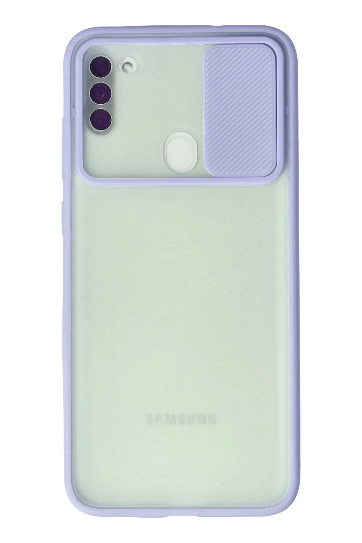 newface-samsung-galaxy-a11-kilif-palm-buzlu-kamera-surgulu-silikon-lila-default Uray store Samsung Galaxy A11 Kılıf Palm Buzlu Kamera Sürgülü Silikon - Lila - Görsel 1
